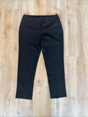 Roz & Ali Black Textured Waistband Pants